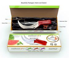 WATERMELON SLICER CORER CUTTER TONGS and SERVER SET With SS304 Serving Fork &amp; Orange Peeler, Kitchen-Grade 304...