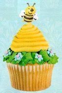 Bumble Bee Cupcake Picks - 24 ct