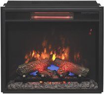 ClassicFlame Corinth Wall or Corner Infrared Electric Fireplace Media Center in Burnished Walnut - 23DE1447-W502 N2