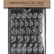 Dress My Cupcake Chocolate Candy Mold, Music, Music, Music