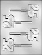 CK Products 2-Inch Number 25 Sucker Chocolate Mold