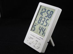 Digital LCD Thermometer Hygrometer- Temperature Humidity Meter- Clock N4