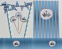 Angel - 25 Cupcake Toppers, 1 Cake Topper/ Bunting, 1 Cake Frill N3