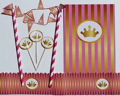 Angel - 25 Cupcake Toppers, 1 Cake Topper/ Bunting, 1 Cake Frill N4