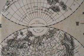 Voyage of the Beagle Explorer's Tea Cozy - Nautical Antique Map Print With Compass and the World - Medium Only