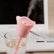 haoun Ultrasonic USB Humidifiers Air Cleaner Tulip Shaped - BLUE N3