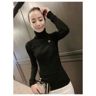 Spritech(TM) Fashion Women Slim Turtleneck Knit Long Sleeve Pullover Sweater Gray N2