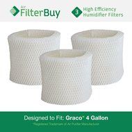 3 -Graco 4 Gallon Humidifier Filters. Designed by FilterBuy to fit Graco 2H02 and TrueAir 05521.