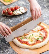 Epica Stainless Steel Pizza Cutter- 14 inch Rocker Style