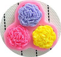 Carnation Flowers Shaped Mini Silicone Mold Sugar Craft Tools Chocolate Moulds Bakeware