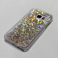 Galaxy S7 Edge Case,Galaxy S7 Edge Liquid Cover,PHEZEN Christmas Tree Santa Claus Design Cool Quicksand Moving... N14
