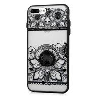 iPhone 7 Plus Case (5.5 inch) - 360 Degree Rotating Ring Holder Kickstand Shockproof Soft TPU Skin Bumper Frame... N53
