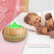 Cool Mist Diffuser, Raykey 300ml Aroma Essential Oil Ultrasonic Humidifier with 7 LED Colors Changing &amp; 4 Timer... N4