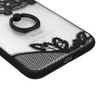 iPhone 7 Plus Case (5.5 inch) - 360 Degree Rotating Ring Holder Kickstand Shockproof Soft TPU Skin Bumper Frame... N60