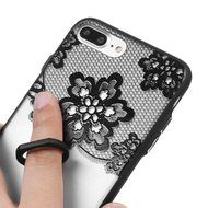 iPhone 7 Plus Case (5.5 inch) - 360 Degree Rotating Ring Holder Kickstand Shockproof Soft TPU Skin Bumper Frame... N61