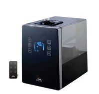 Heaven Fresh HF710-B Digital Ultrasonic Cool &amp; Warm Mist Humidifier with Aroma Function, Black