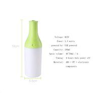 Junadel Cool Mist Humidifier- 180ml USB Cool Cocktail Bottle Portable Essential Oil Aroma Diffuser Ultrasonic... N6