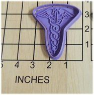 Caduceus Medic Nurse Symbol Cookie Cutter and Stamp #1082 N2