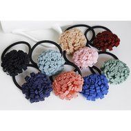 Yaheeda 3pcs Girl's Hair Bands Rubber Band Flower Decorated Hair Rope Headwear Hair Circle Hair Tie N3