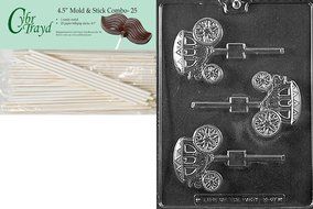 Cybrtrayd W067 Wedding Carriage/Coach Lolly Chocolate Candy Mold with Exclusive Cybrtrayd Copyrighted Chocolate... N3