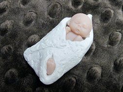 Silicone Mold for Baby "Bambino" Handmade Supply 2 Inch N2