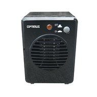 Black Space Saving Portable Mini Ceramic Heater | Contemporary Indoor Space Heater for Your Home Office or Bedroom