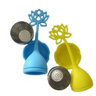 JLHua Lotus Flower Loose Leaf long-handled Tea Infuser Best Tea Scoop Strainer