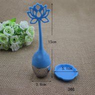 JLHua Lotus Flower Loose Leaf long-handled Tea Infuser Best Tea Scoop Strainer N2