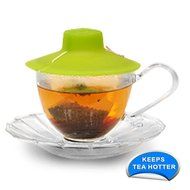 Epoca Silicone Tea Bag Buddy and Cup Cover Lid, 6-Pack, Colors Vary