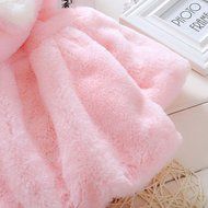 Yaheeda Girls Winter Plush Coat Kid's Rabbit Sweater Cloak Jacket Warm Clothes N3