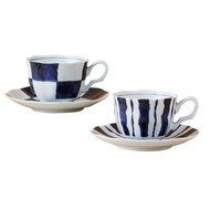 Saikai Pottery Pair Coffee Cup&amp;Saucer 14113 from Japan
