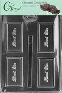 Cybrtrayd BC001 Thank You Business Card Chocolate Candy Mold