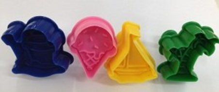 NY CAKE Beach Set Plunger and Cutter, Set of 4