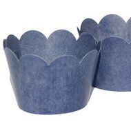 Blue Denim, 36 Reversible Cupcake Wrappers for Cowboy, Western, Graduation, Boy or Girl Birthday, Confetti Couture... N2