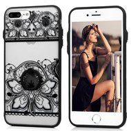 iPhone 7 Plus Case (5.5 inch) - 360 Degree Rotating Ring Holder Kickstand Shockproof Soft TPU Skin Bumper Frame... N67