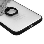 iPhone 7 Plus Case (5.5 inch) - 360 Degree Rotating Ring Holder Kickstand Shockproof Soft TPU Skin Bumper Frame... N71