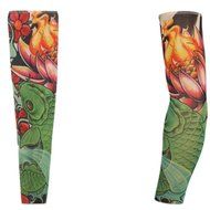 KAKA(TM) 2 pcs (A pair)Dragon Design Fake Temporary Tattoo Arm Cover up Sleeves Body Art Arm Stockings Accessories N4