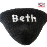 Black Personalized Nose Warmer