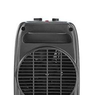 Modern Black Oscillating Ceramic Heater | Contemporary Home Indoor Space Fan Forced Heater by the Living Room... N4