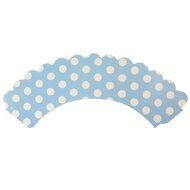 AllyDrew Standard Size Polka Dots Cupcake Wrappers (Set of 20), Orange N2