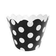 AllyDrew Standard Size Polka Dots Cupcake Wrappers (Set of 20), Orange N4