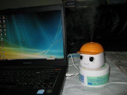 INST LeBao Mini Humidifier with USB Cable, Ideal for Bedrooms, Living Rooms, etc. (Orange) N3