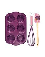 3-Piece Muffin Bake Set, Hedgehog Theme (Purple)