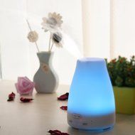 7 Colors Aromatherapy Essential Oil Diffuser - 100 Milliliter Ultrasonic Cool Mist Aroma Humidifier with Waterless... N6