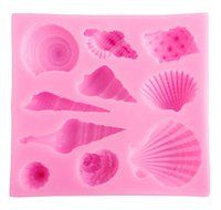 Beauty Clubs 3D Seashell Conch Shape Silicone Cake Mold Fondant Candy Tools