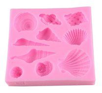 Beauty Clubs 3D Seashell Conch Shape Silicone Cake Mold Fondant Candy Tools N2
