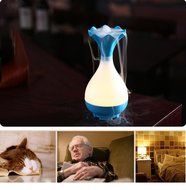 Muangan 95ml Ampuliform Humidifier New Ultrasonic USB Aroma Humidifier Air Diffuser Purifier Lonizer Atomizer... N9