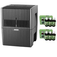 Venta LW15 Humidifier &amp; Airwasher Charcoal Gray Metallic + (2-Pack of 3-Pieces) Fragrance for Venta Airwashers