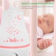 LINKYO Cool Mist Ultrasonic Humidifier - Whisper Quiet with Playful Outer Design for Baby Room, 2L N3