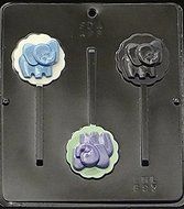 Elephant Lollipop Chocolate Candy Mold 697